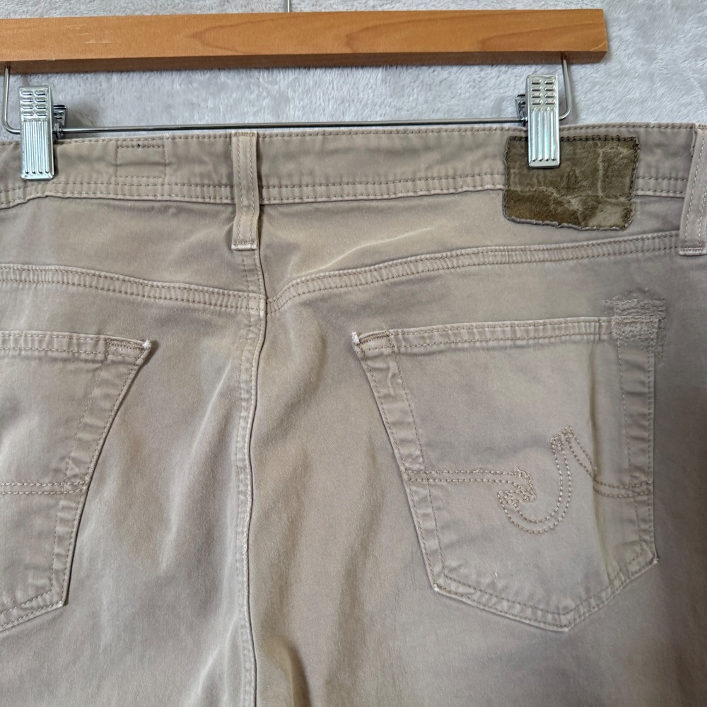 AG Adriano Goldschmied The Protégé Straight Leg Tan Chino Pants 38x33 USA *READ - Picture 6 of 12